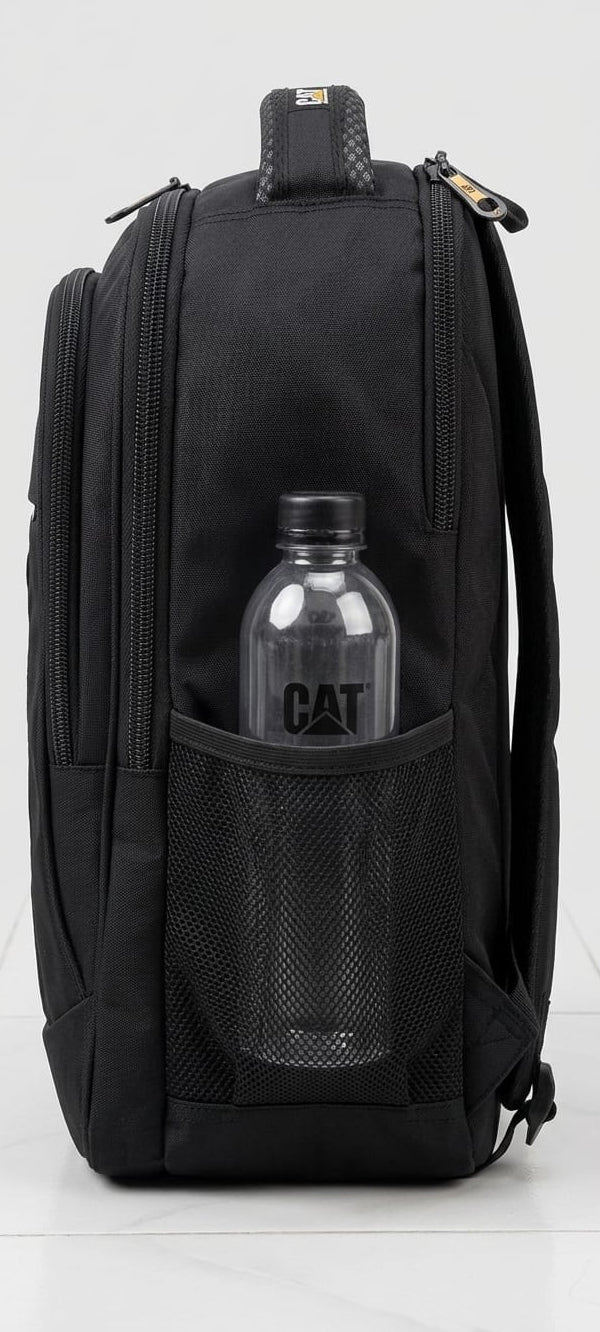 CAT Laptop Travel Backpack Black Multi Compartment School College Office Bag Pakistan
