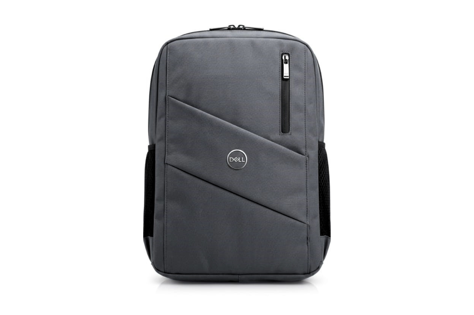 Gray Dell backpack on a white background