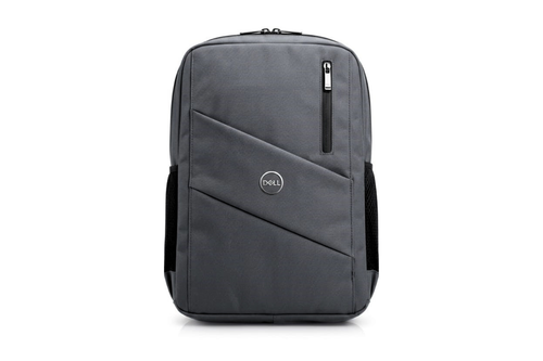 Gray Dell backpack on a white background