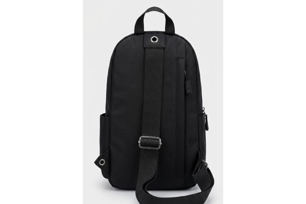 Black bag on a white background