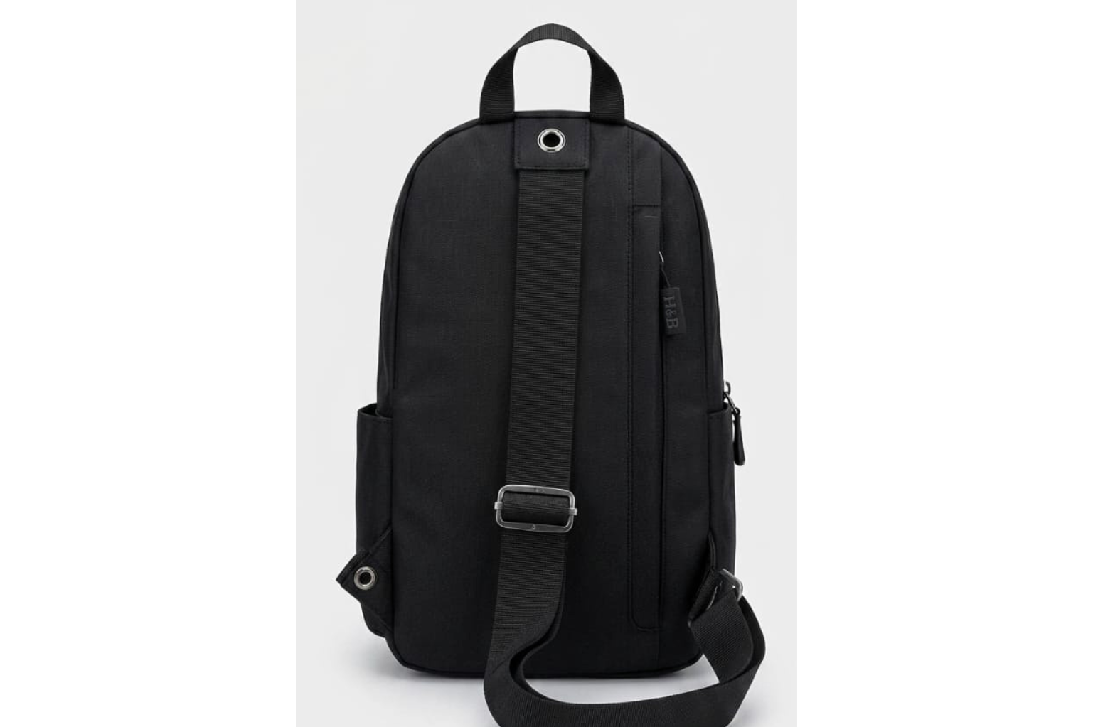 Black bag on a white background